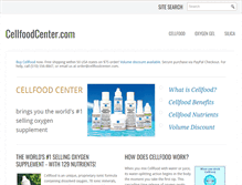 Tablet Screenshot of cellfoodcenter.com